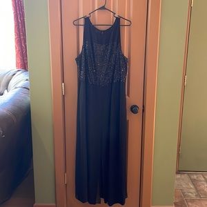 Lane Bryant black sequined jumpsuit